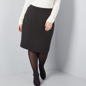 ModCloth Pencil Skirt black All Together NWOT 2X work professional timeless